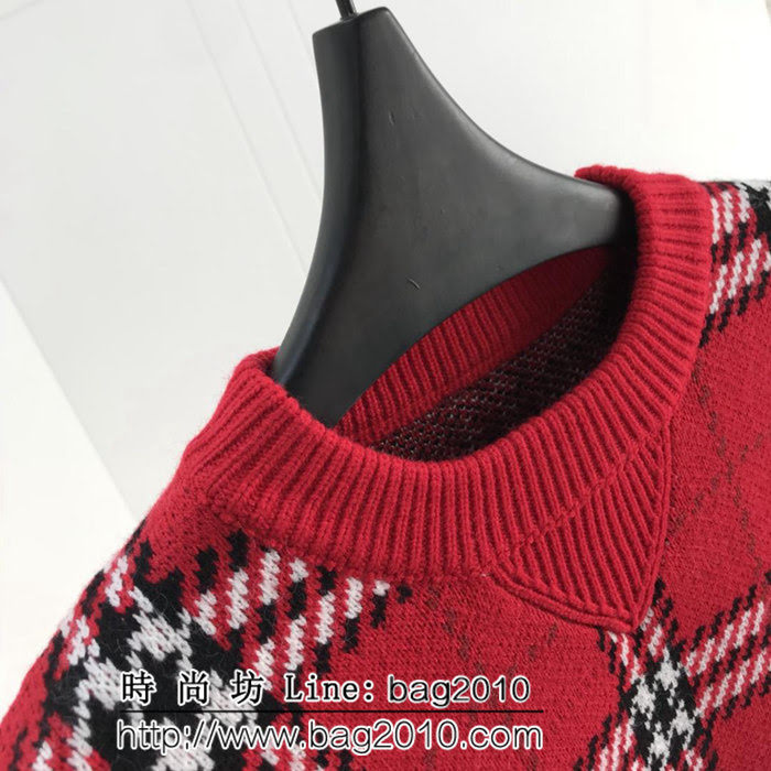 BURBERRY巴寶莉 18ss秋冬新款針織毛衣 延續經典格紋系列 官網同步發售 男女同款 ydi2636